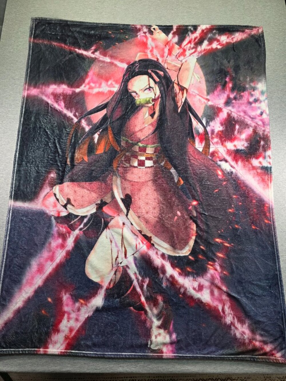 Demon Slayer Nezuko Kamado Fleece Throw Blanket 51x39